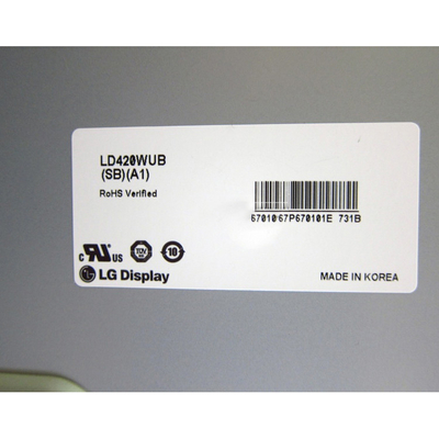 ต้นฉบับในสต็อก 42.0 นิ้ว LD420WUB-SBA1 หน้าจอแสดงผล LCD สำหรับป้ายดิจิตอล